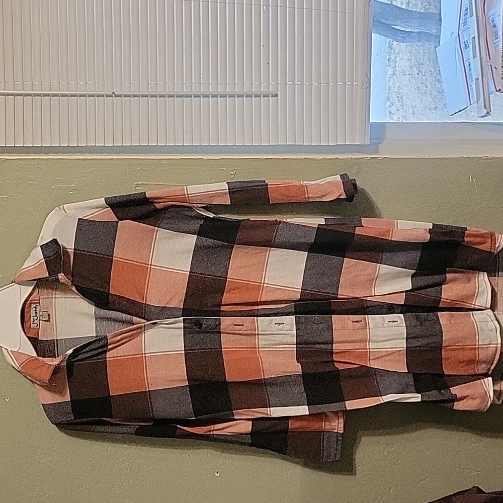 J for Justify flannel button woman's shirt S